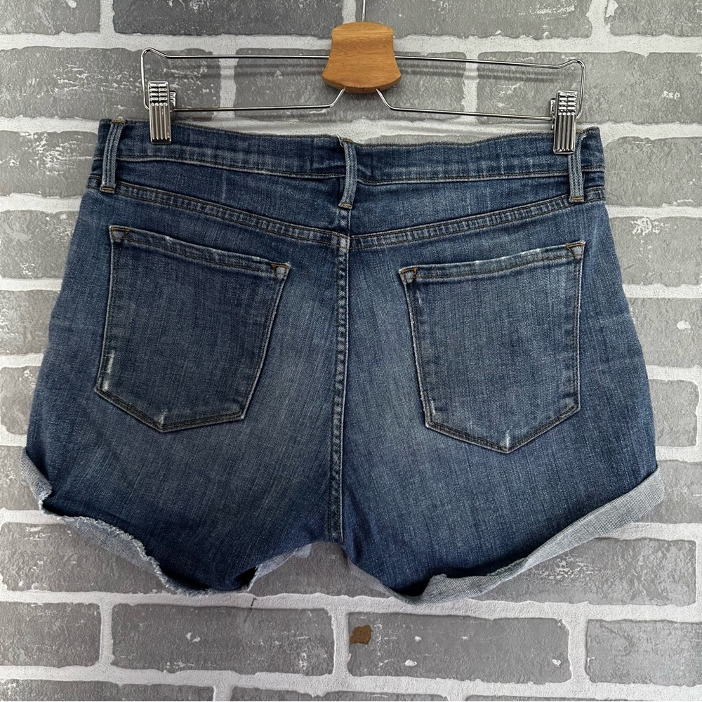 Frame Medium Wash Le‎ Cutoff Jean Shorts Size 30 - Picture 8 of 8